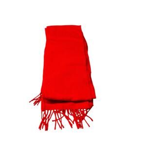 Johnstons of Elgin Red 100% Lambswool Scarf NWT– Made in Scotland